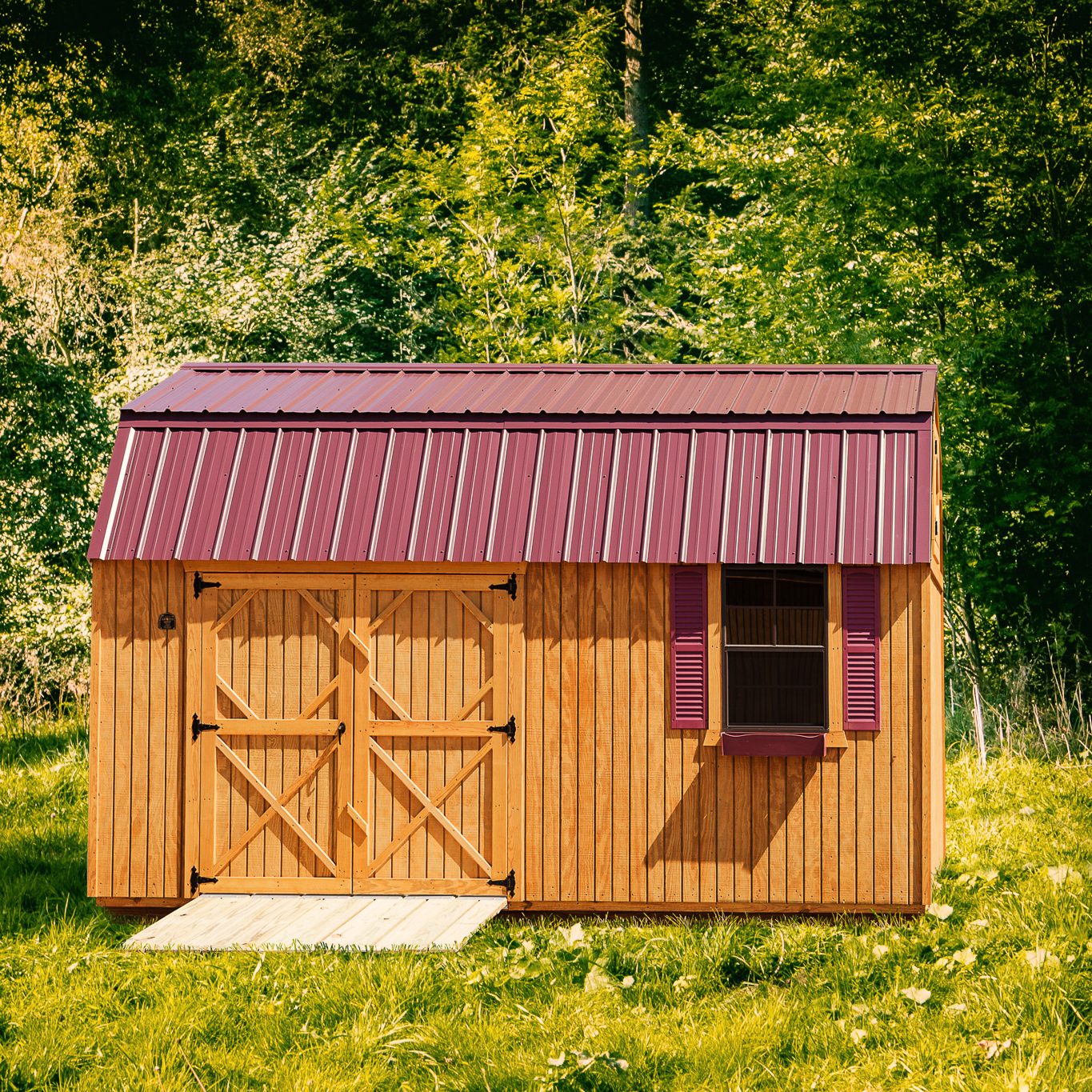 One of our 10x10 wood sheds for sale in Western PA -