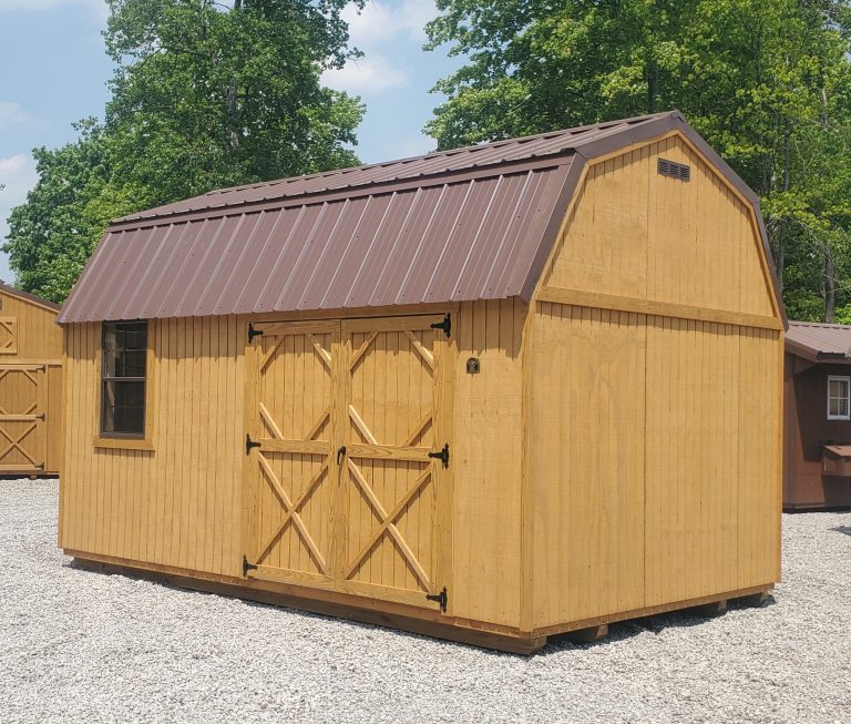 10x16 Lofted Garden Shed 077