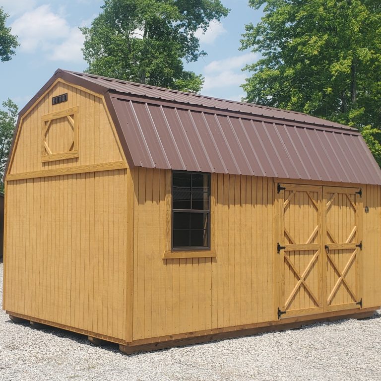 10x16 Lofted Garden Shed 077