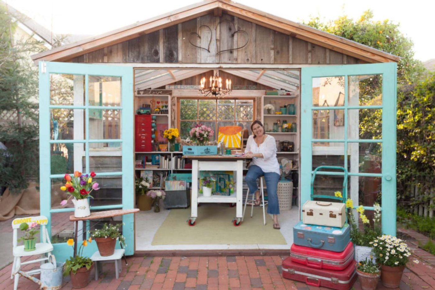 Art studio shed in california