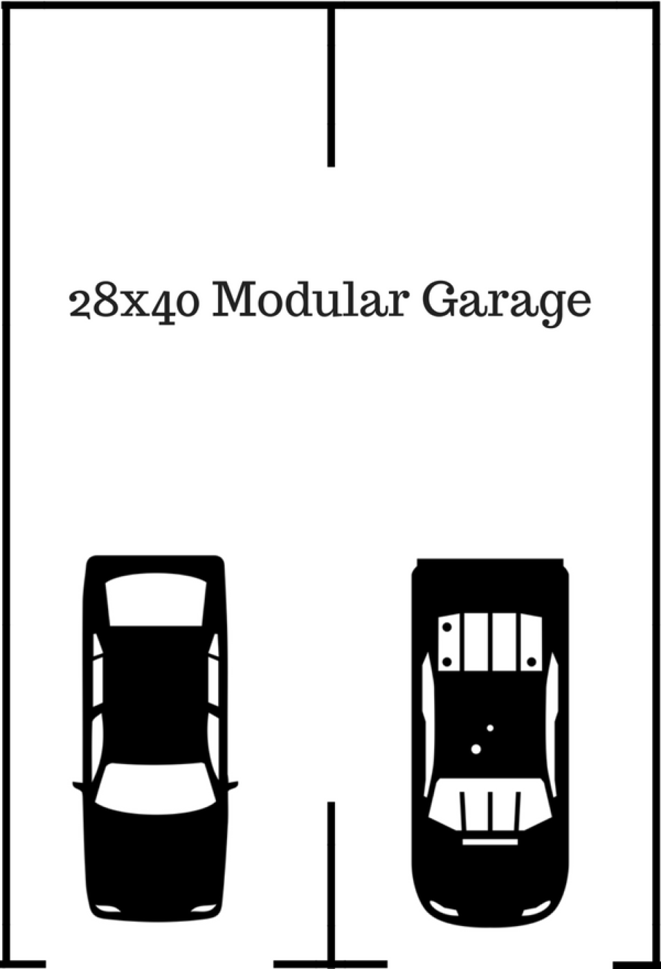 2 car garage dimensions 28x40 modular garage