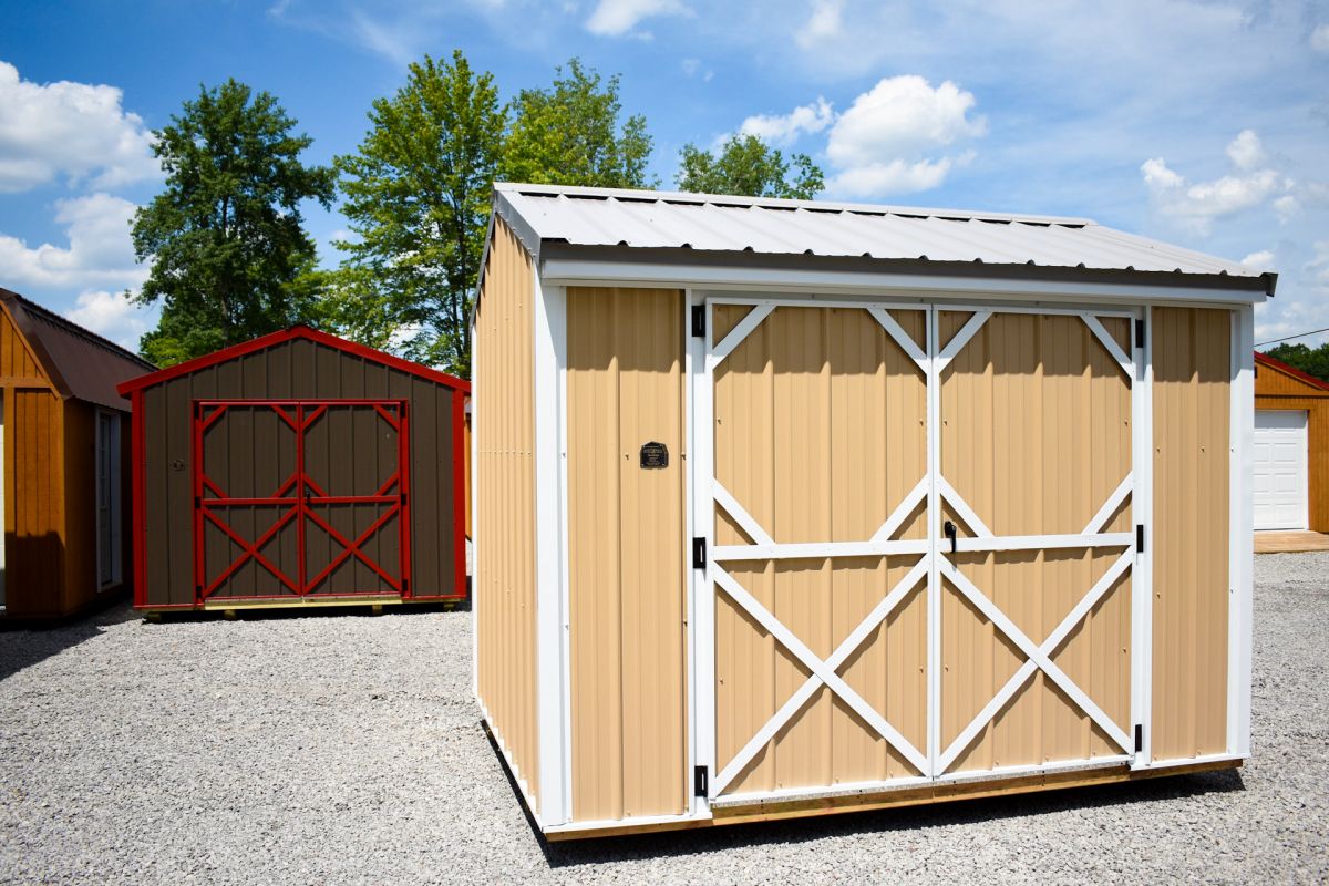 metal rent to own shed
