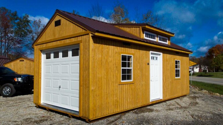 rent to own shed with dormer