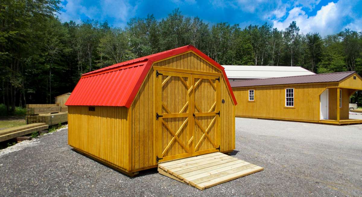 rent to own shed with metal roof