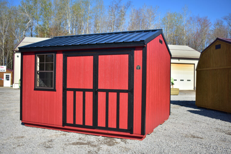 shed storage ideas- red shed