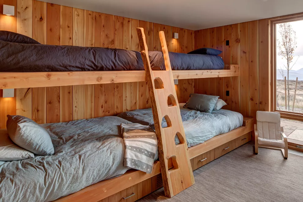 pre built cabins built in beds