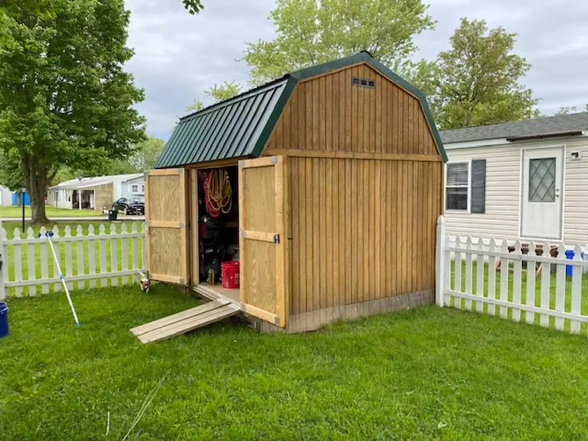 the best place to install prefab small shed