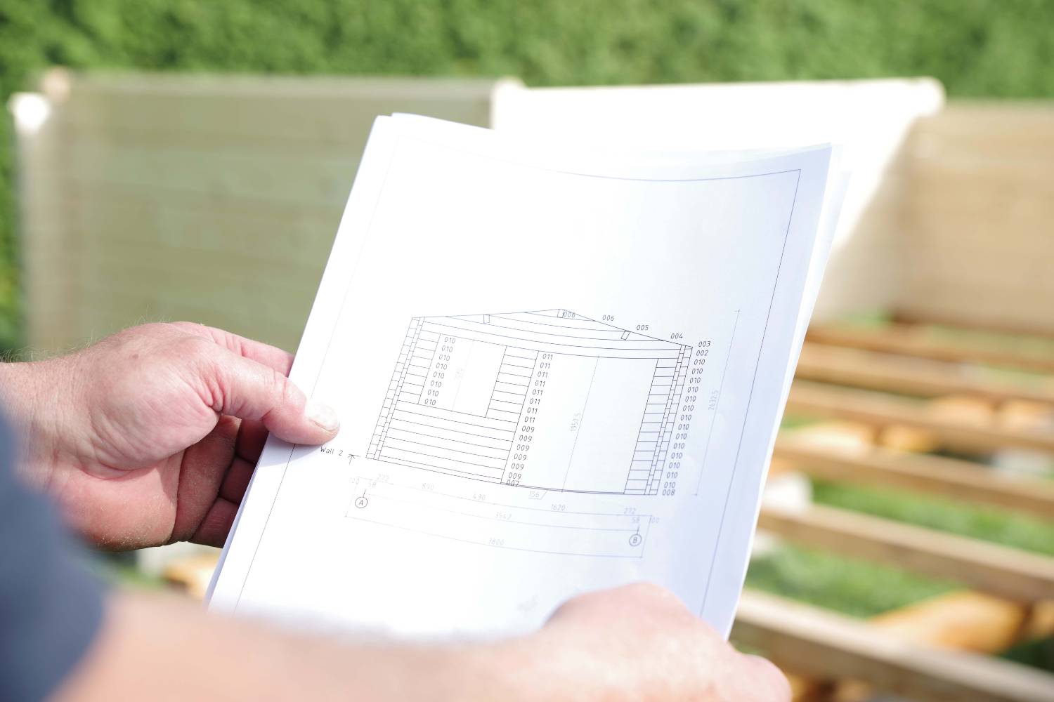 Garden shed permit in hand