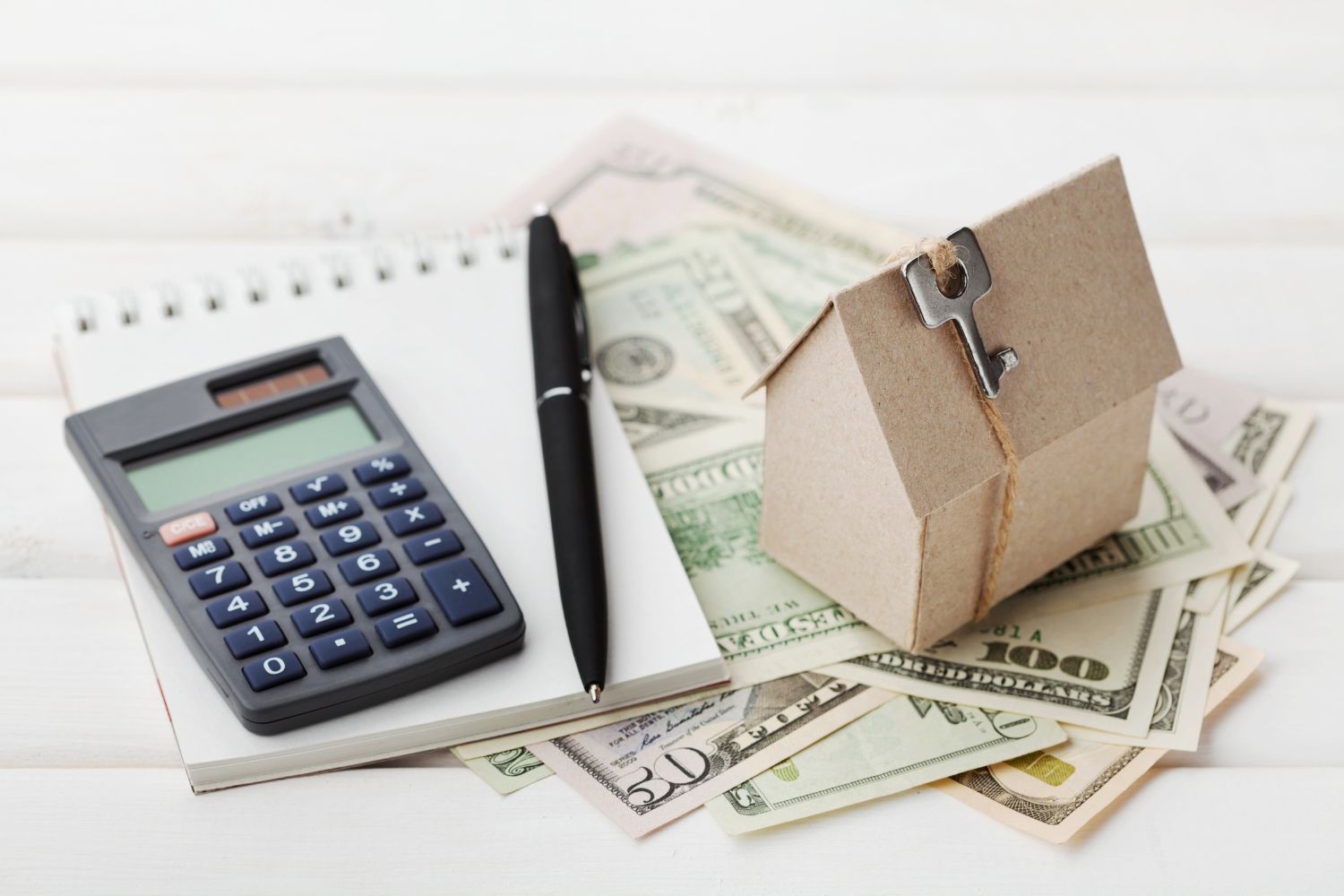 Modular Garage Prices shown by garage, money, calculator, and cash