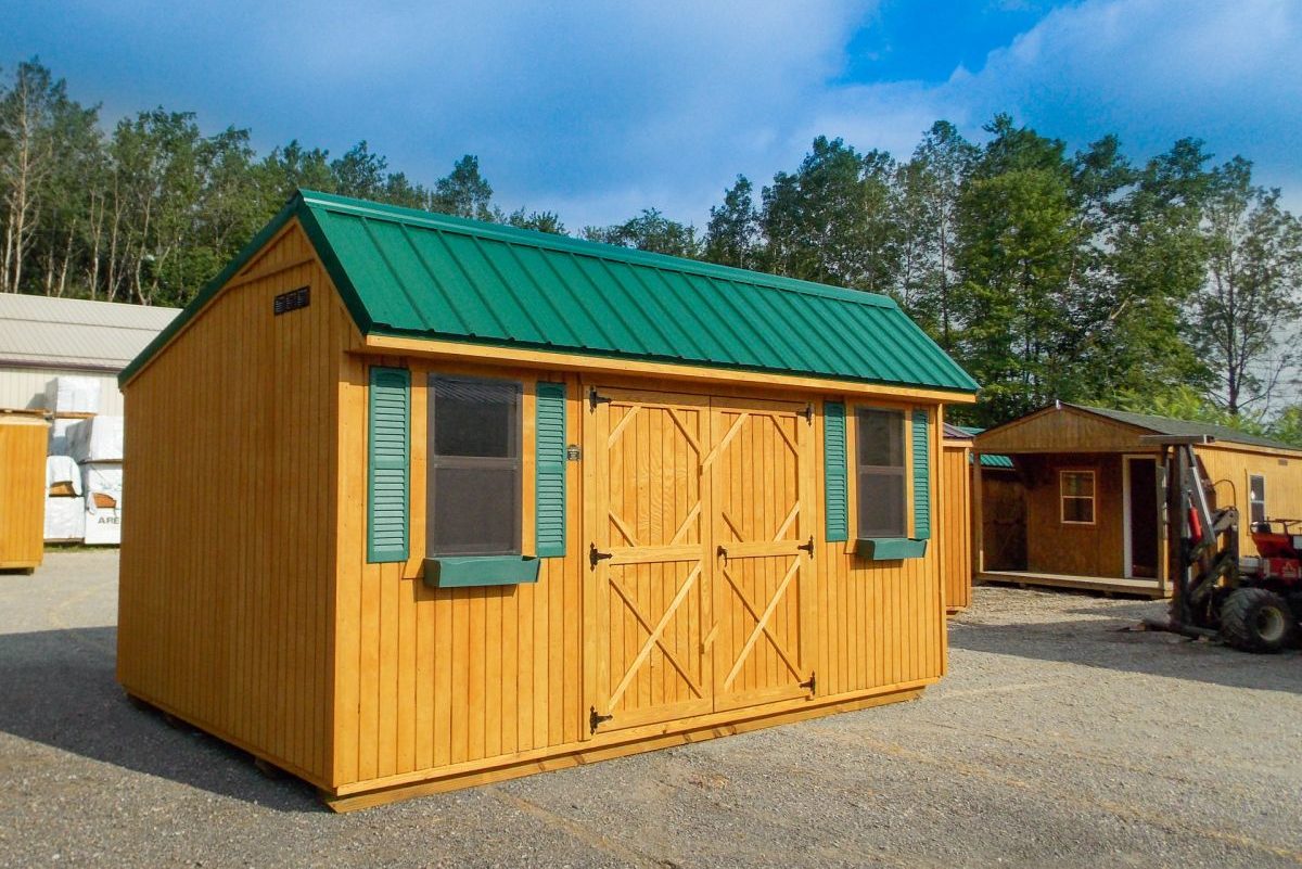 Cottage shed in outdoor storage sheds lot