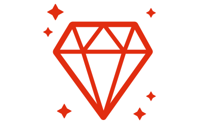 Red diamond icon