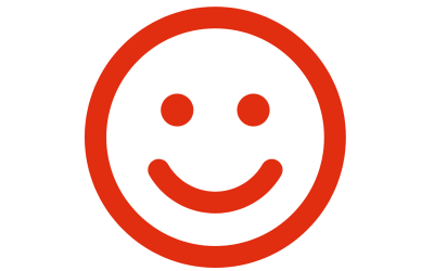 red smiley face icon